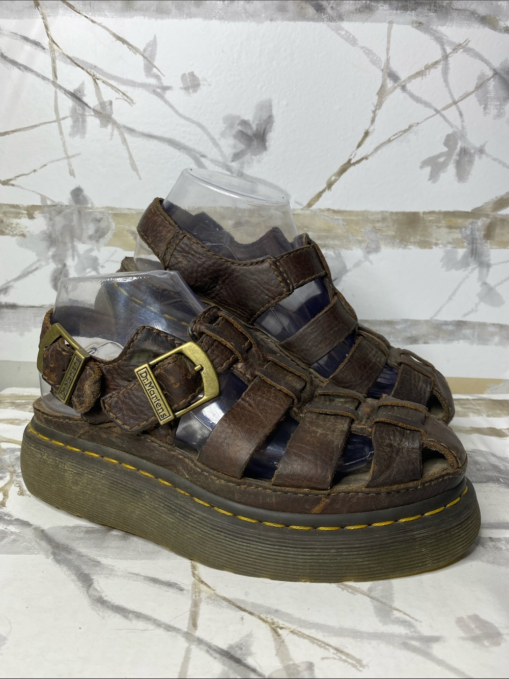 Dr. Martens Wrenlie leather platform sandals